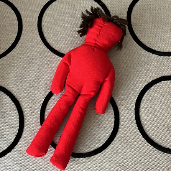 Vintage Red Voodoo Doll Plush Toy - Picture 2 of 9
